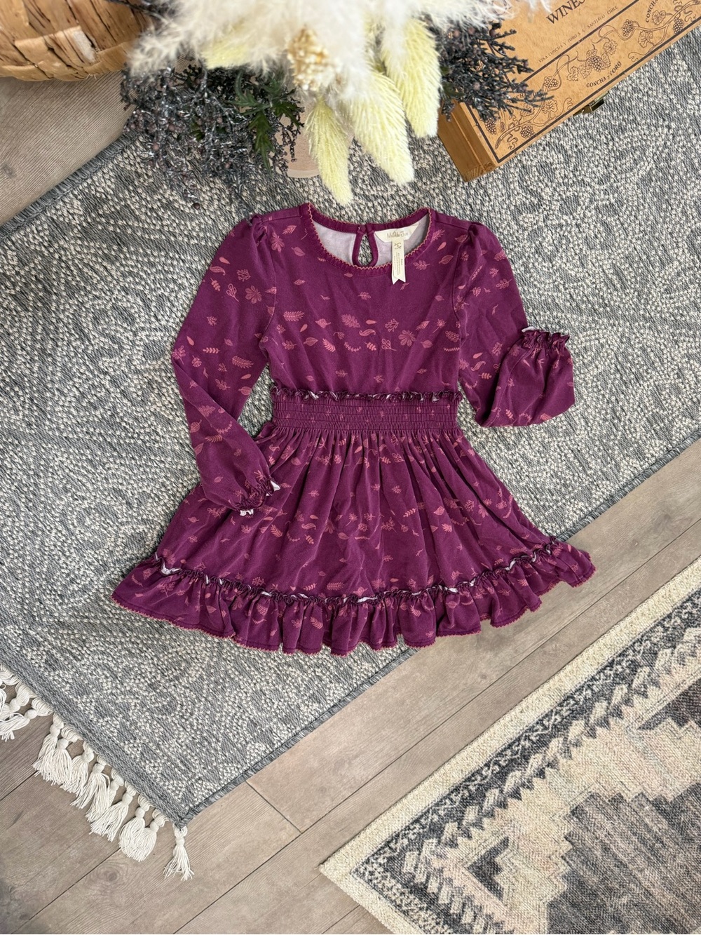 Matilda Jane Girls Choose your own path Apple Cider Dress Size 4 Autumn Fall - Picture 14 of 16
